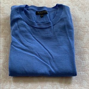 Banana Republic S Merino Wool Blue Crew Sweater